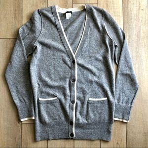 J. Crew Wool and Cashmere Cardigan Sweater